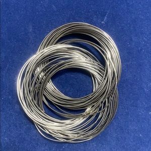 Chunky silver bracelet